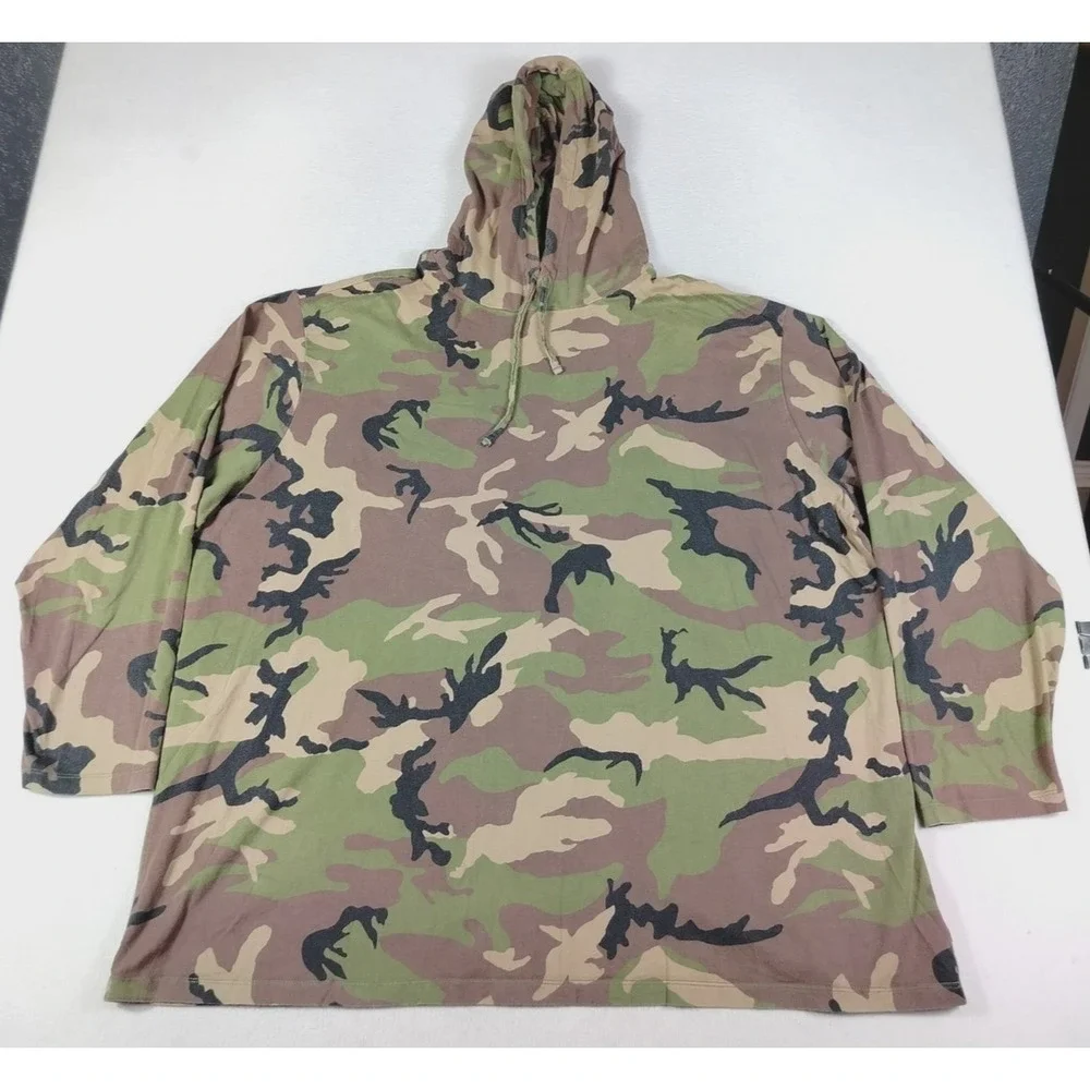 Polo Ralph Lauren Hoodie Mens Big 3X Green Camo Hooded Long Sleeve Casual
